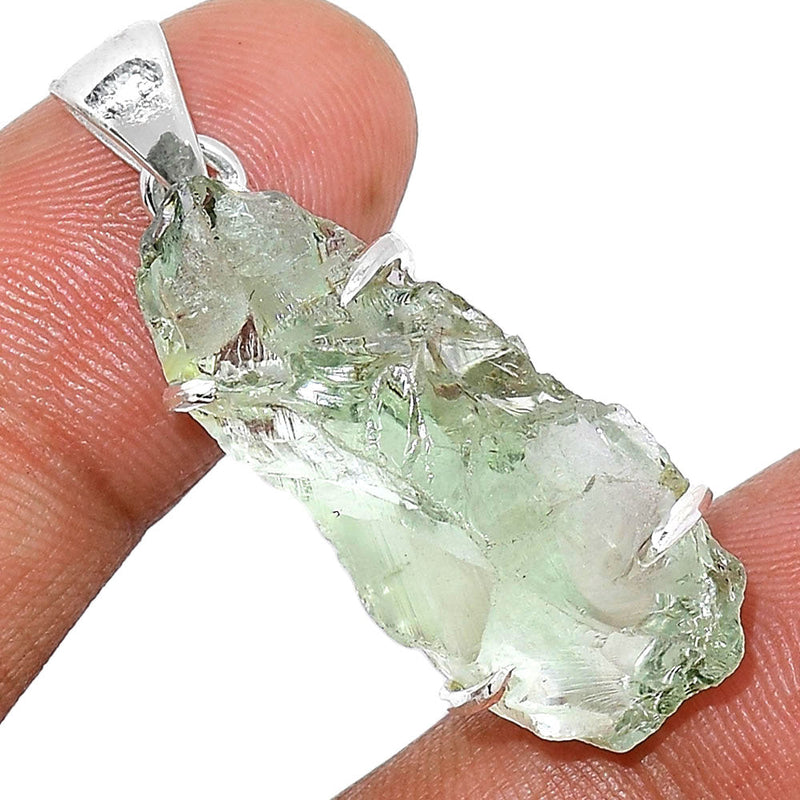 1.3" Claw - Green Amethyst Rough Pendants - GARP330