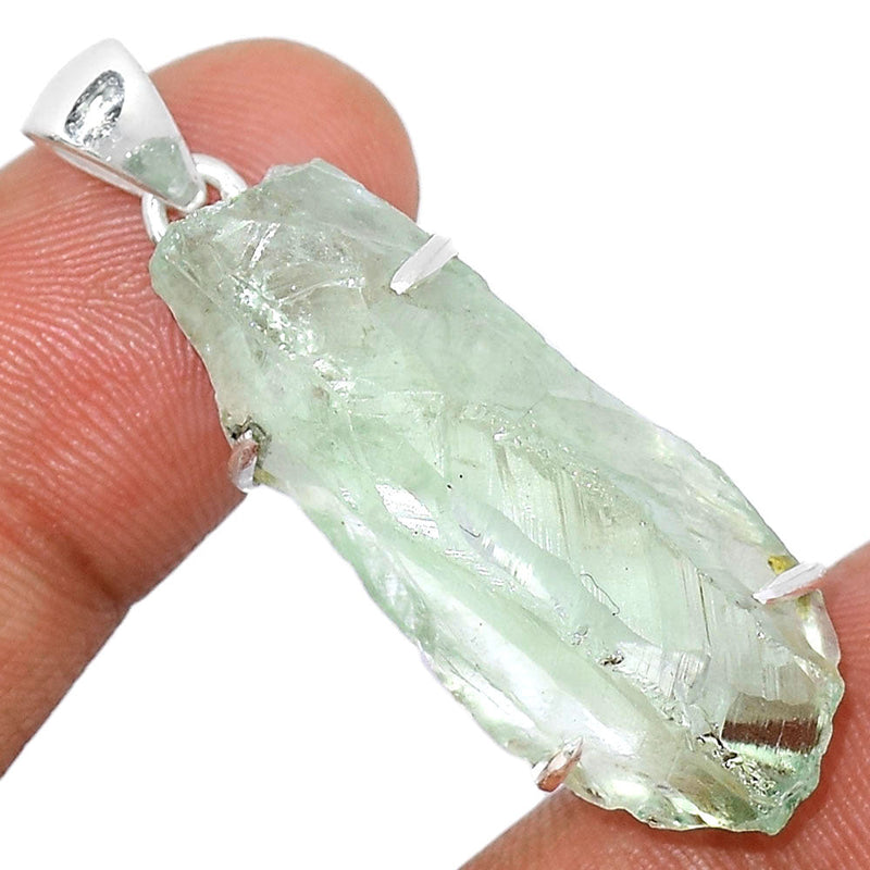 1.6" Claw - Green Amethyst Rough Pendants - GARP331