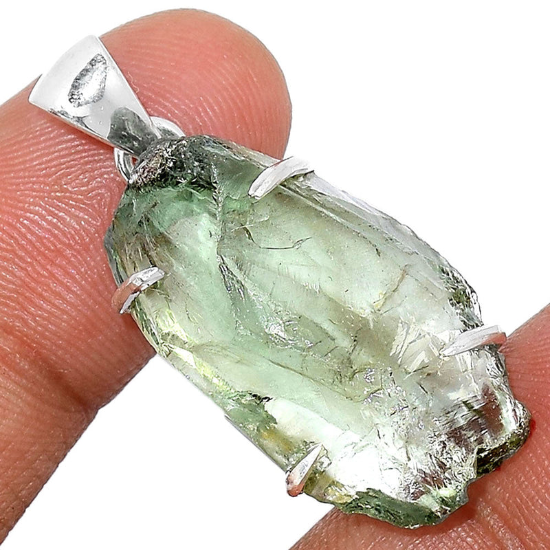 1.2" Claw - Green Amethyst Rough Pendants - GARP332