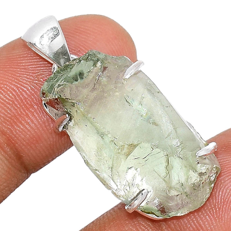 1.2" Claw - Green Amethyst Rough Pendants - GARP333