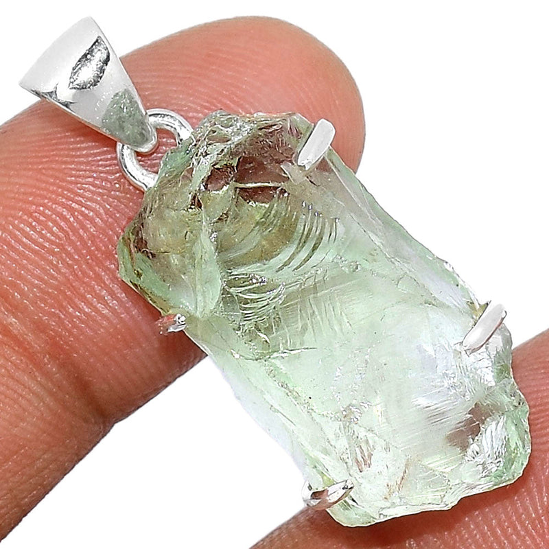 1.2" Claw - Green Amethyst Rough Pendants - GARP334