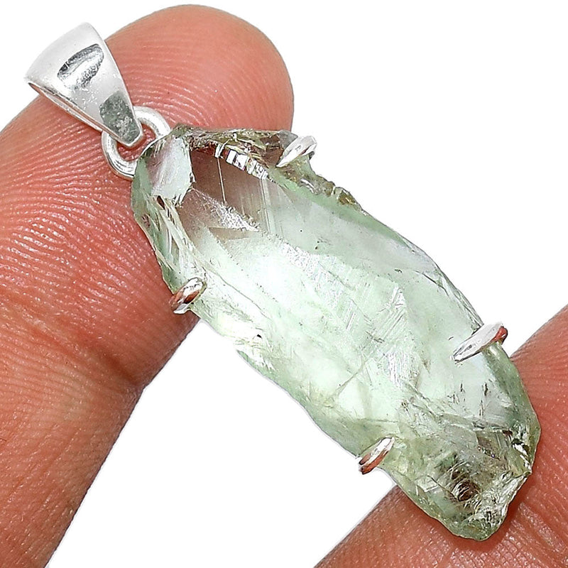 1.5" Claw - Green Amethyst Rough Pendants - GARP335