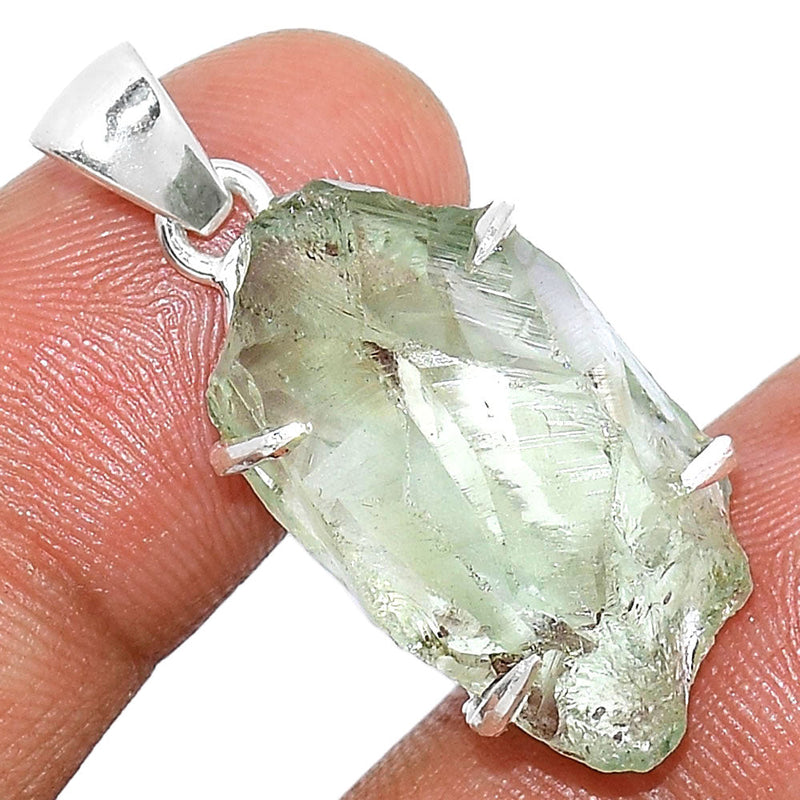 1.2" Claw - Green Amethyst Rough Pendants - GARP337