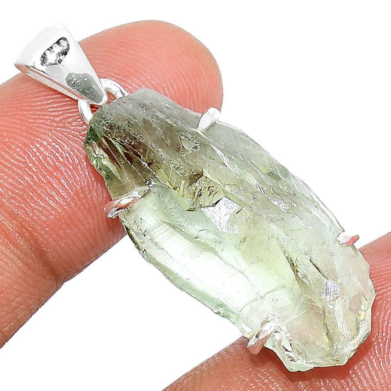 1.3" Claw - Green Amethyst Rough Pendants - GARP341