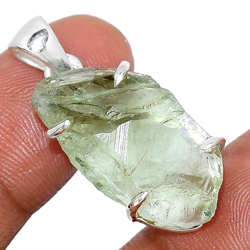 1.1" Claw - Green Amethyst Rough Pendants - GARP343