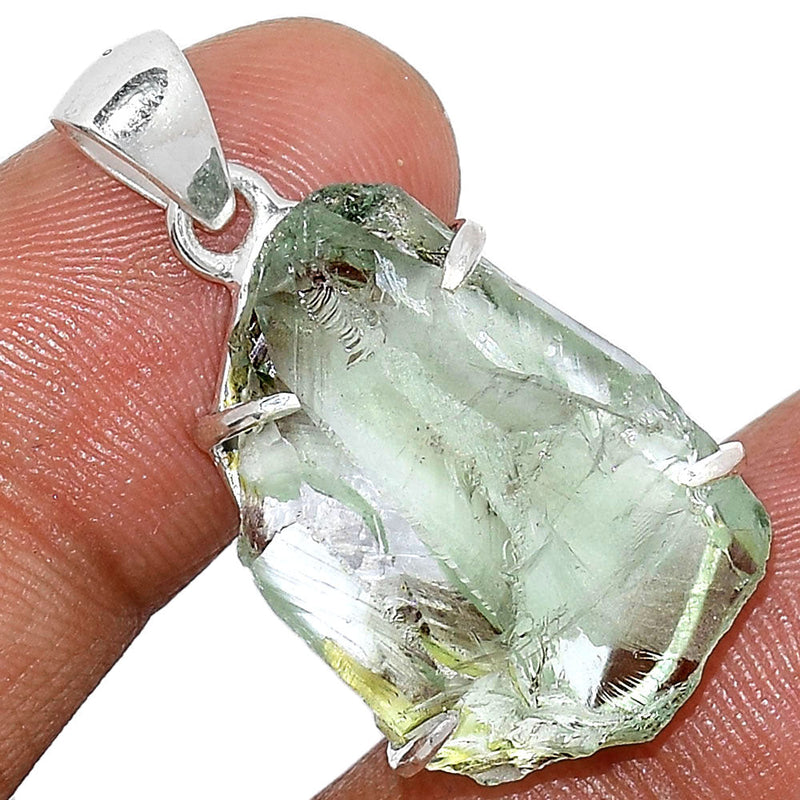 1.2" Claw - Green Amethyst Rough Pendants - GARP344