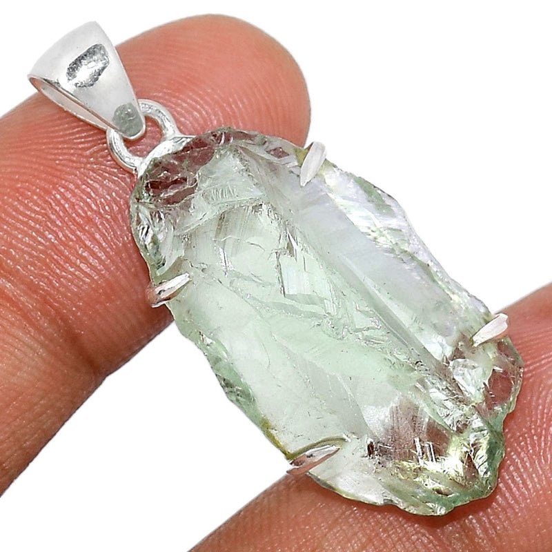 1.3" Claw - Green Amethyst Rough Pendants - GARP346