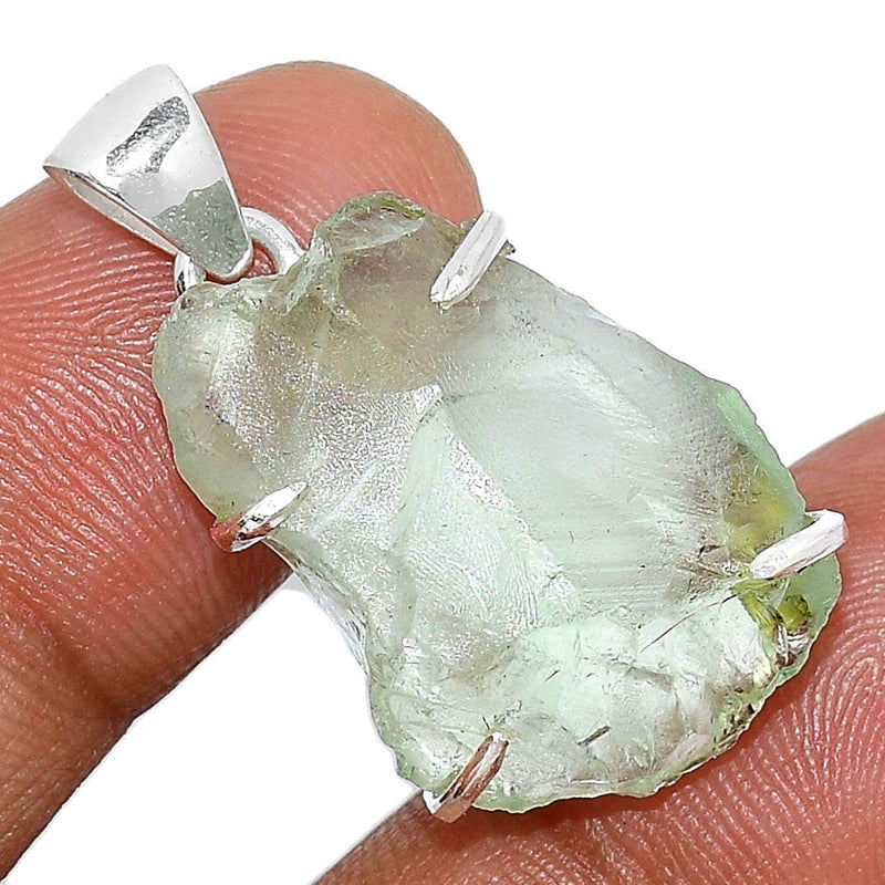 1.1" Claw - Green Amethyst Rough Pendants - GARP347