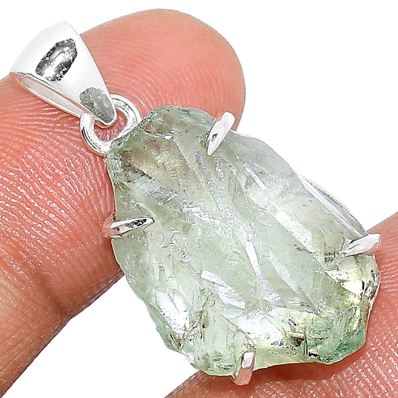 1.1" Claw - Green Amethyst Rough Pendants - GARP348