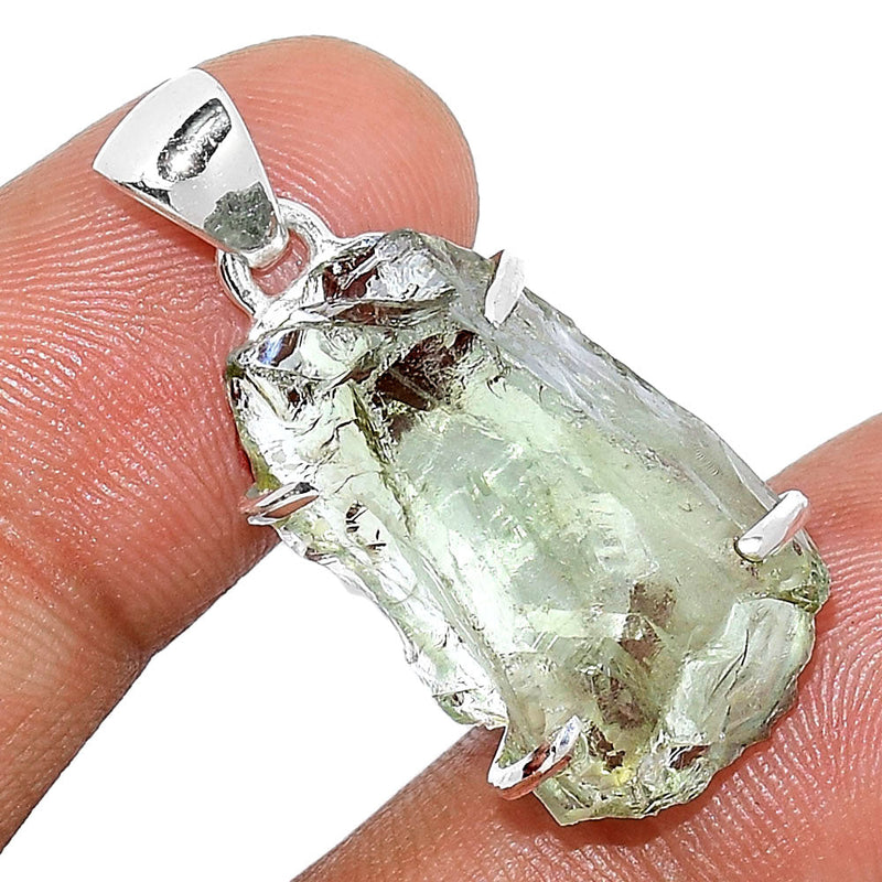 1.2" Claw - Green Amethyst Rough Pendants - GARP352