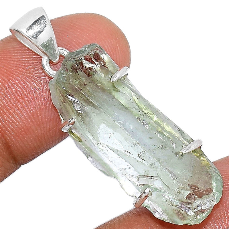 1.3" Claw - Green Amethyst Rough Pendants - GARP353