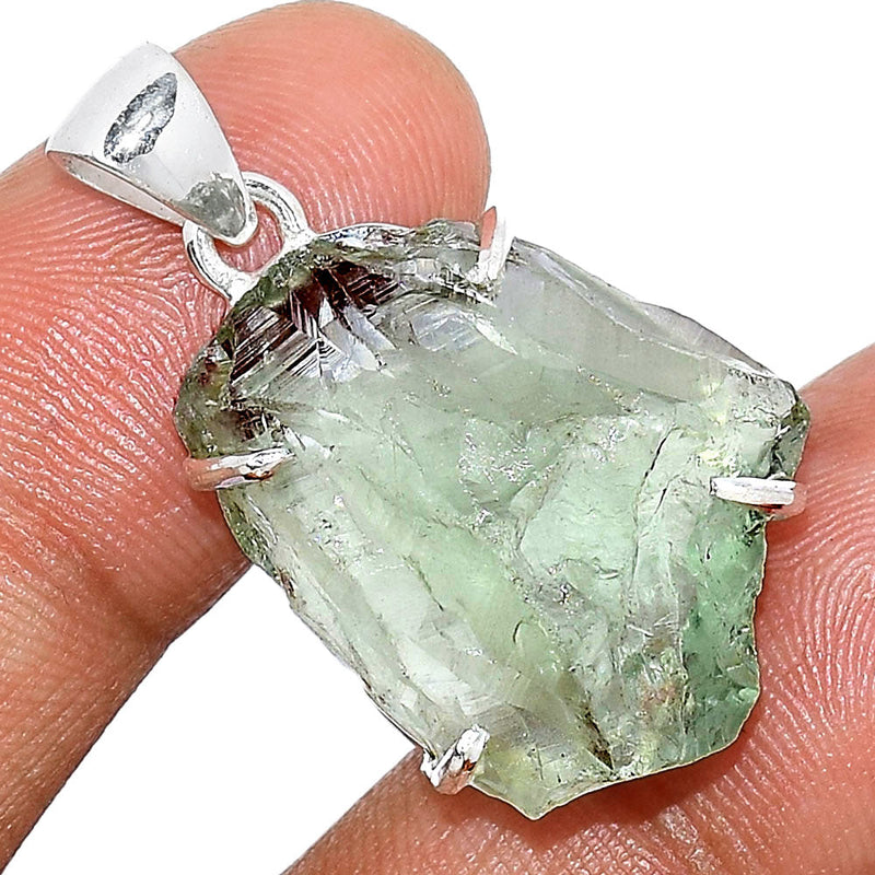 1.1" Claw - Green Amethyst Rough Pendants - GARP355