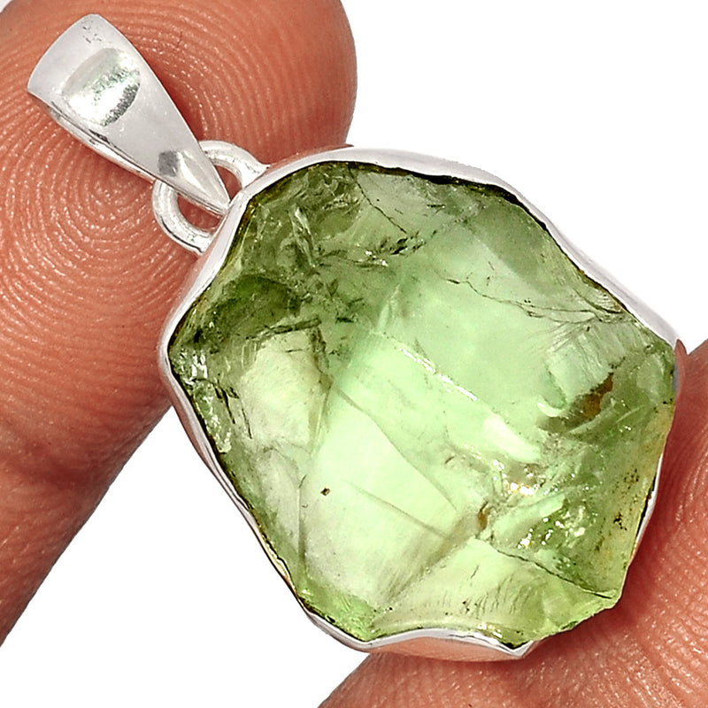 1.5" Green Amethyst Rough Pendants - GARP357