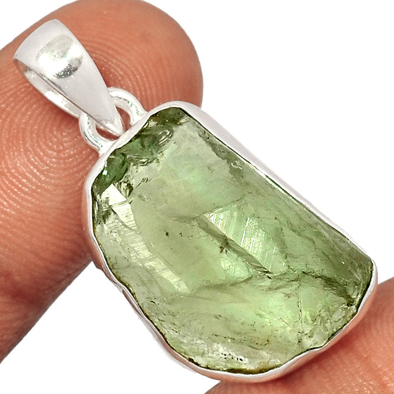 1.5" Green Amethyst Rough Pendants - GARP359