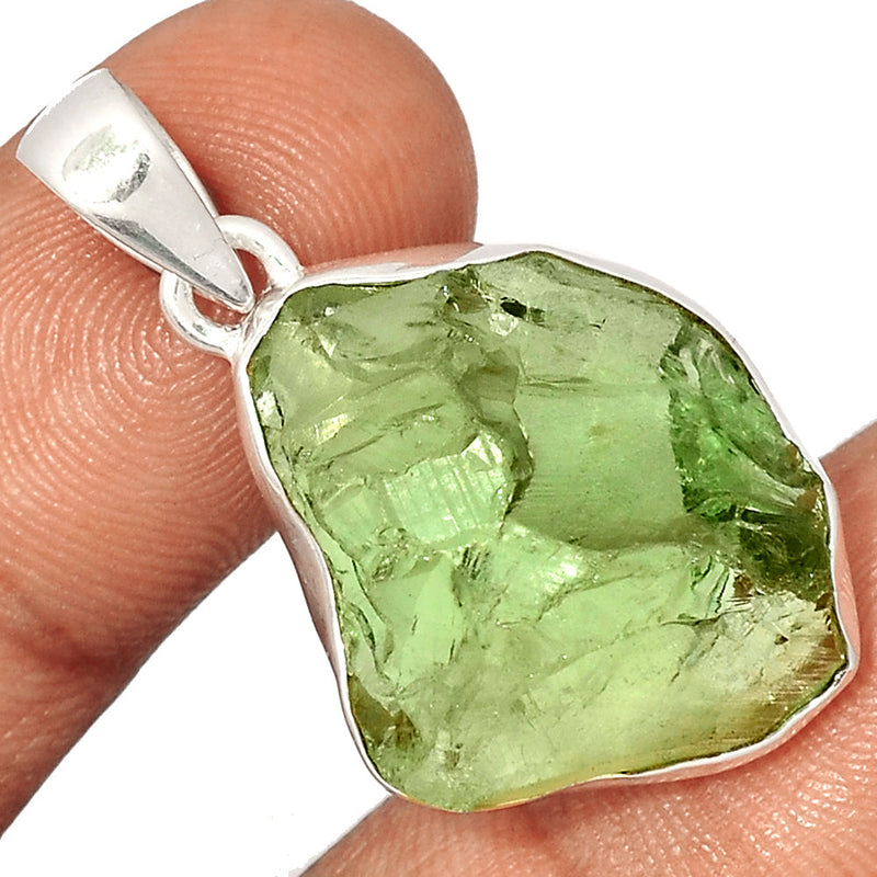 1.5" Green Amethyst Rough Pendants - GARP363