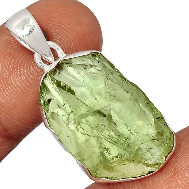 1.5" Green Amethyst Rough Pendants - GARP367