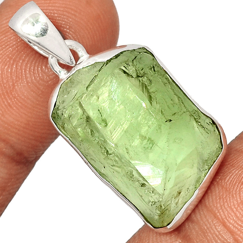 1.5" Green Amethyst Rough Pendants - GARP373