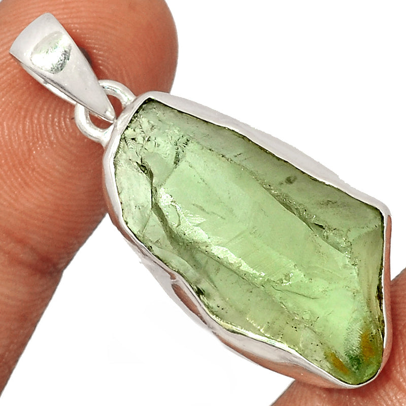 1.7" Green Amethyst Rough Pendants - GARP375