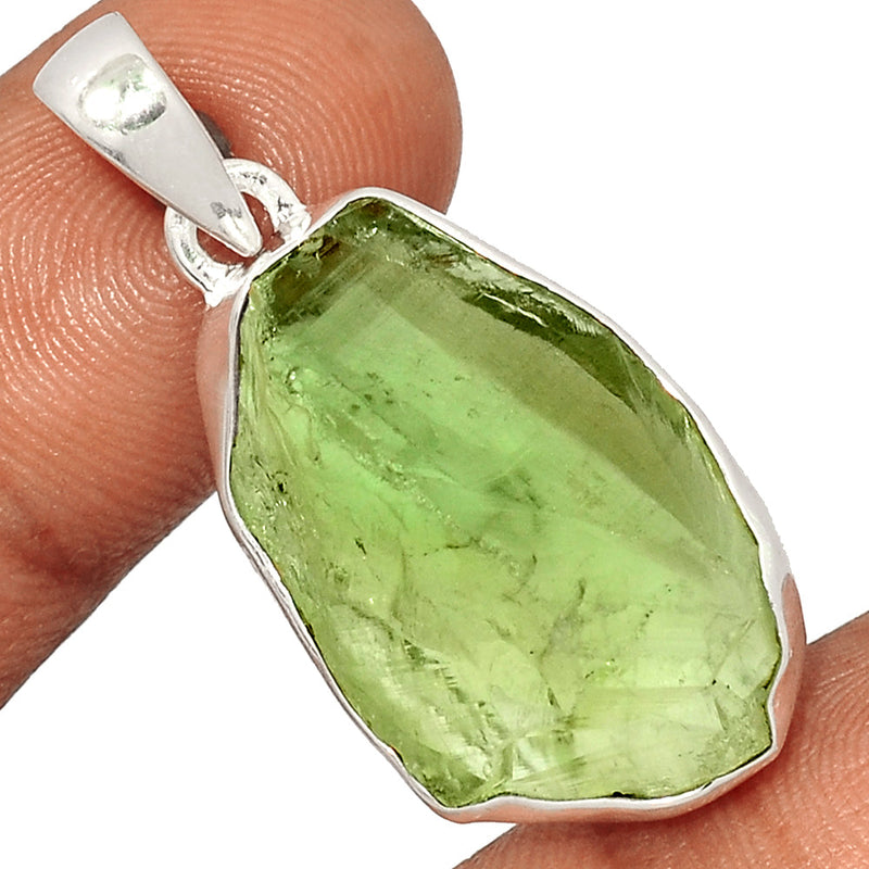 1.6" Green Amethyst Rough Pendants - GARP378