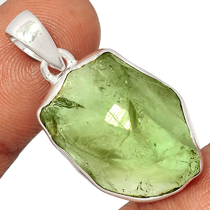 1.5" Green Amethyst Rough Pendants - GARP379