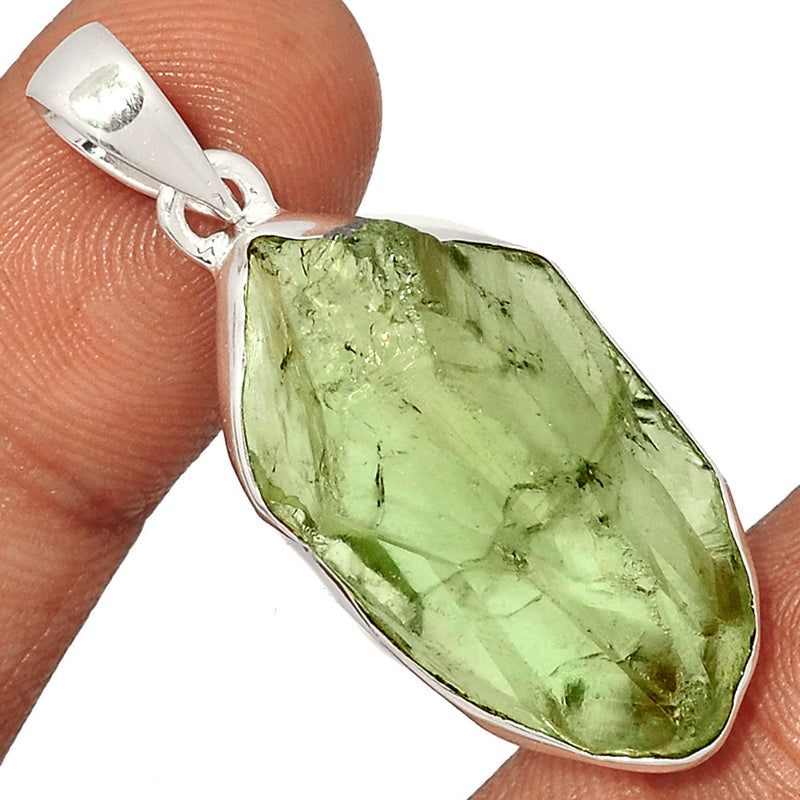 1.7" Green Amethyst Rough Pendants - GARP382