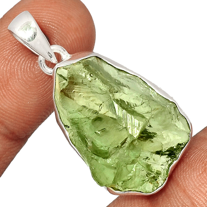 1.6" Green Amethyst Rough Pendants - GARP383