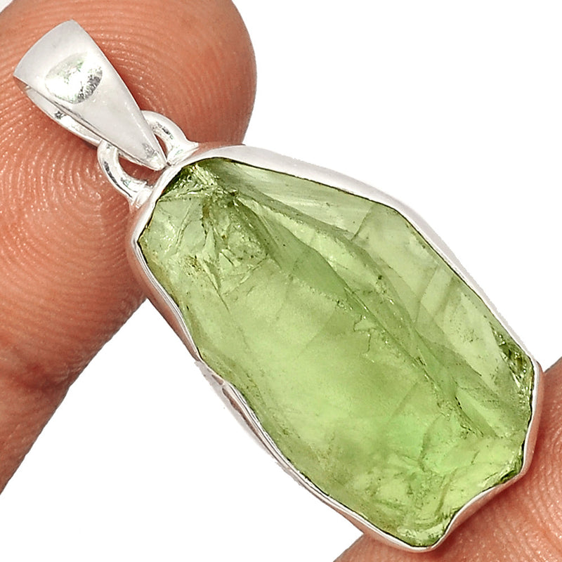 1.6" Green Amethyst Rough Pendants - GARP385