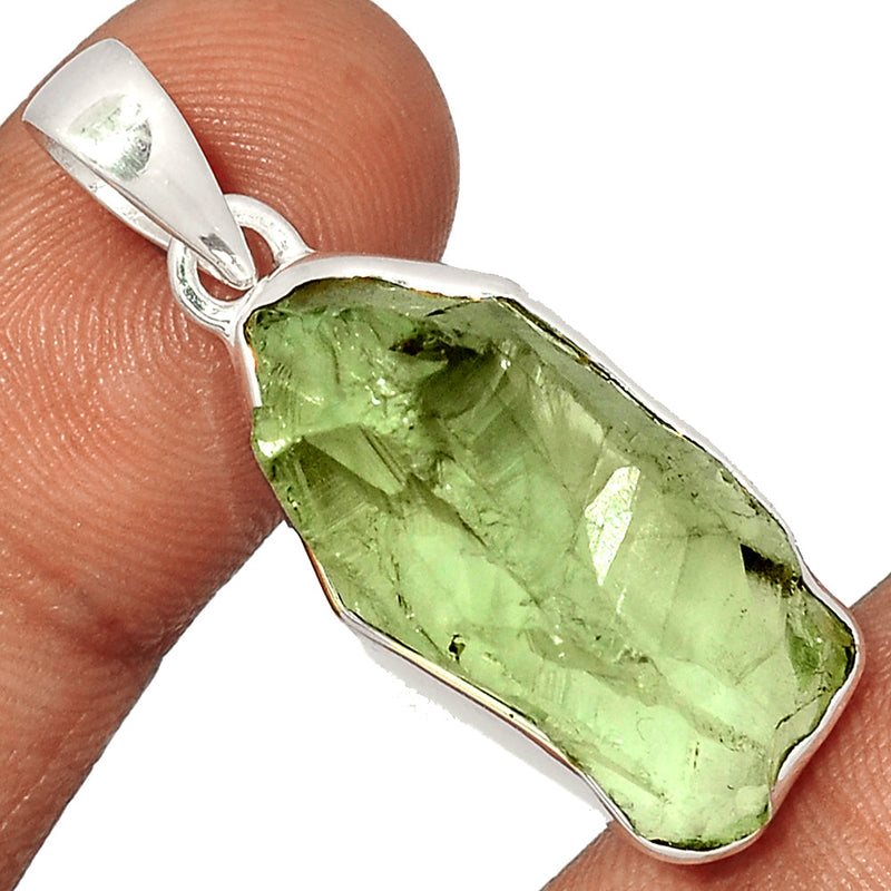 1.6" Green Amethyst Rough Pendants - GARP388