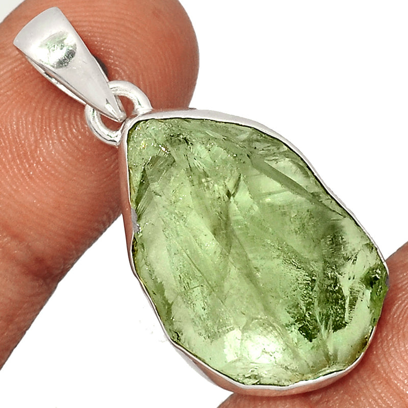 1.6" Green Amethyst Rough Pendants - GARP389