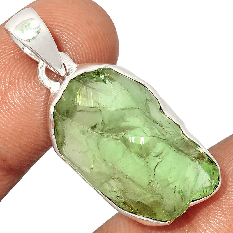 1.5" Green Amethyst Rough Pendants - GARP396