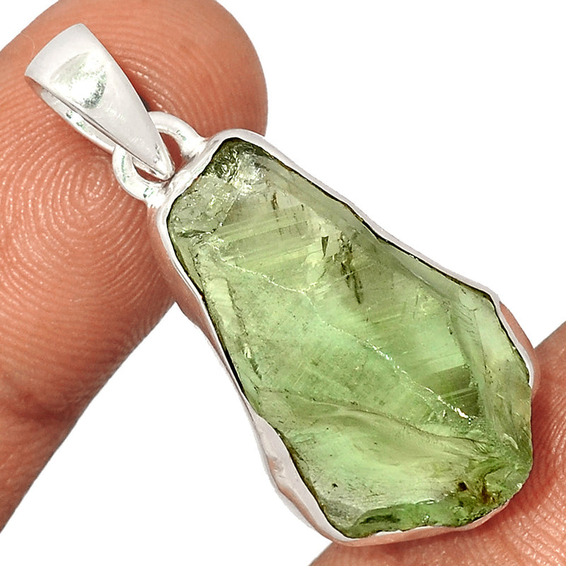 1.6" Green Amethyst Rough Pendants - GARP398
