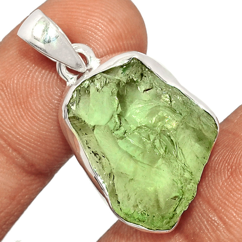 1.5" Green Amethyst Rough Pendants - GARP399