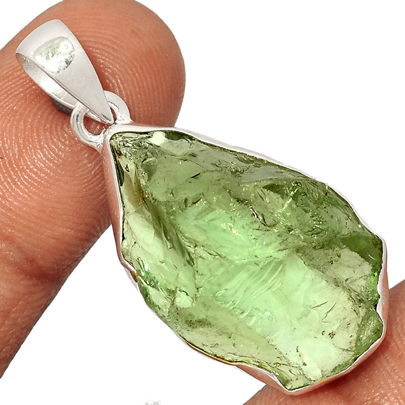 1.7" Green Amethyst Rough Pendants - GARP400