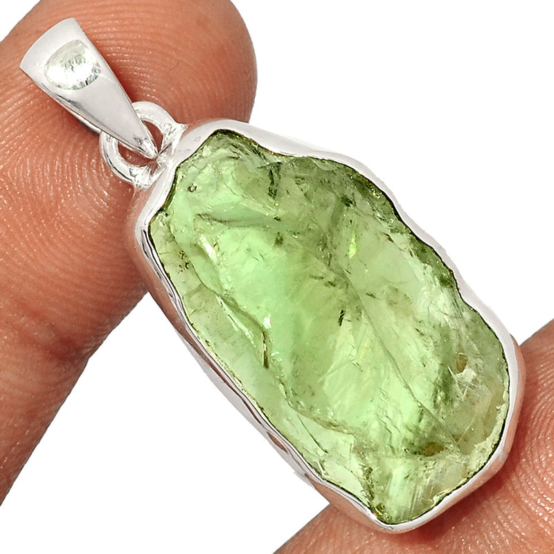 1.7" Green Amethyst Rough Pendants - GARP402