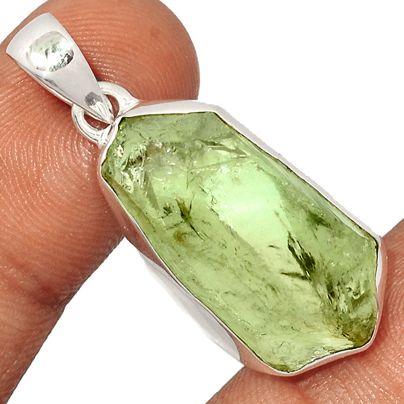 1.6" Green Amethyst Rough Pendants - GARP403