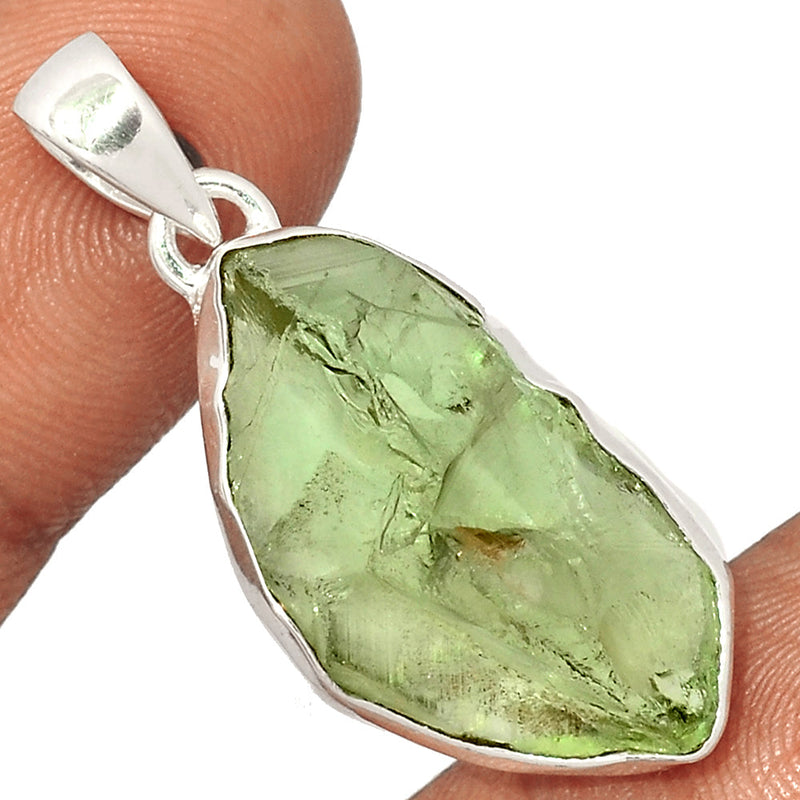 1.6" Green Amethyst Rough Pendants - GARP413