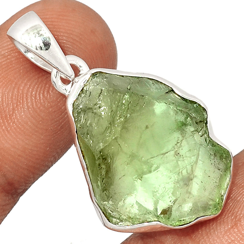 1.5" Green Amethyst Rough Pendants - GARP415