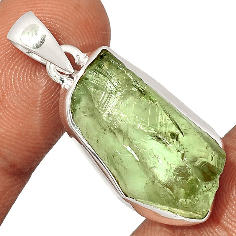 1.5" Green Amethyst Rough Pendants - GARP417