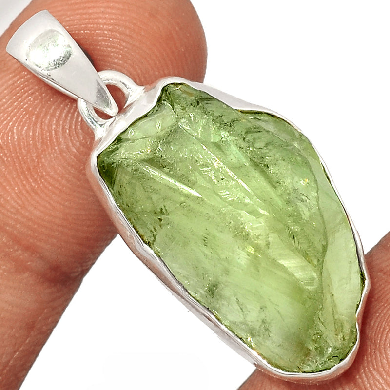 1.6" Green Amethyst Rough Pendants - GARP422