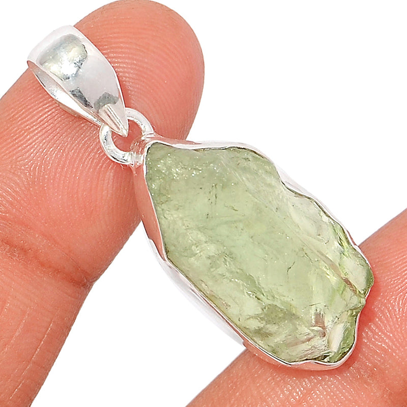 1.6" Green Amethyst Rough Pendants - GARP426