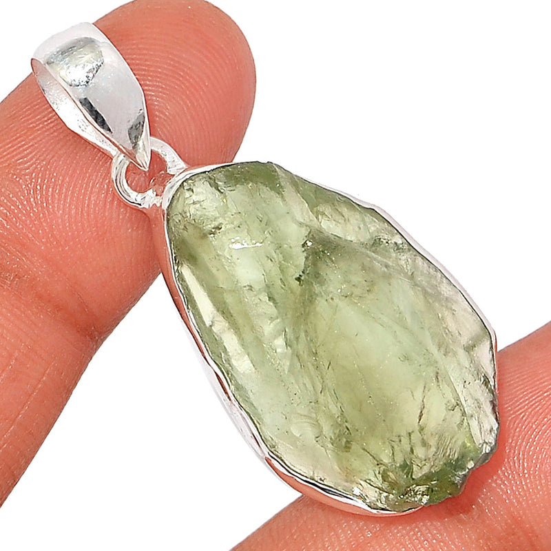 1.7" Green Amethyst Rough Pendants - GARP427