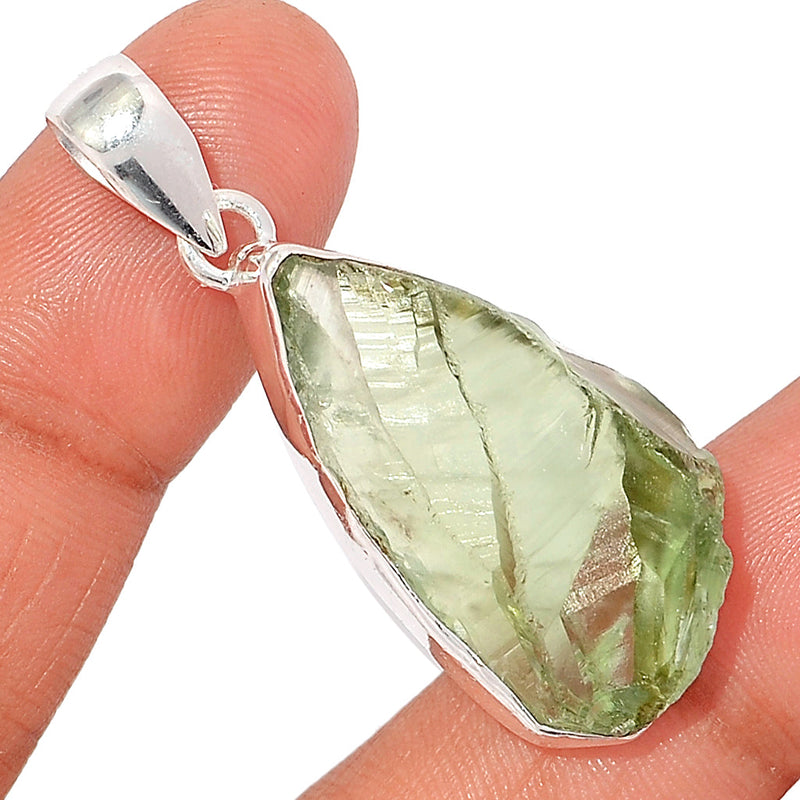 1.8" Green Amethyst Rough Pendants - GARP432