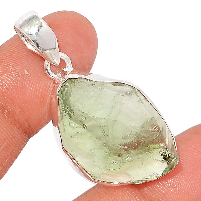 1.6" Green Amethyst Rough Pendants - GARP433