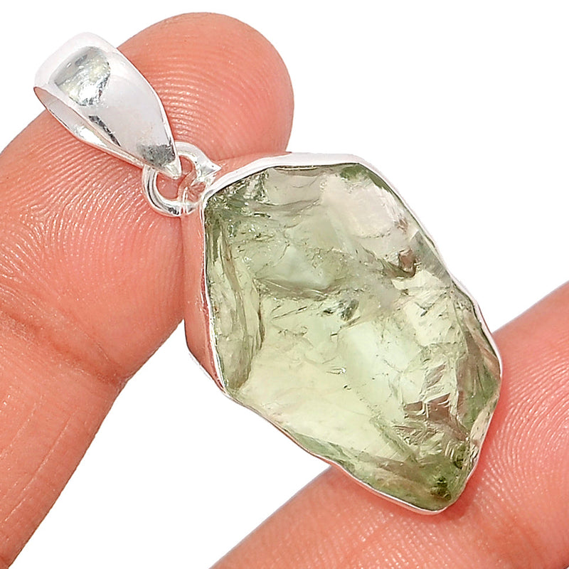 1.7" Green Amethyst Rough Pendants - GARP435