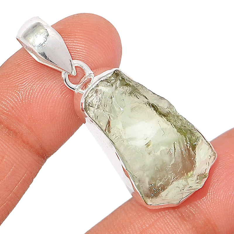 1.7" Green Amethyst Rough Pendants - GARP436