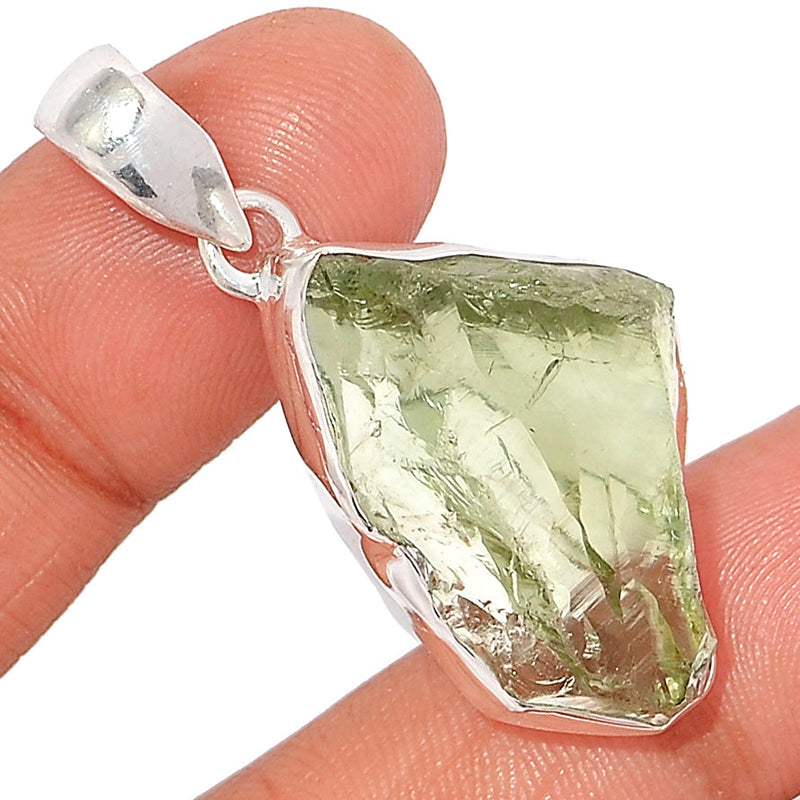 1.7" Green Amethyst Rough Pendants - GARP437