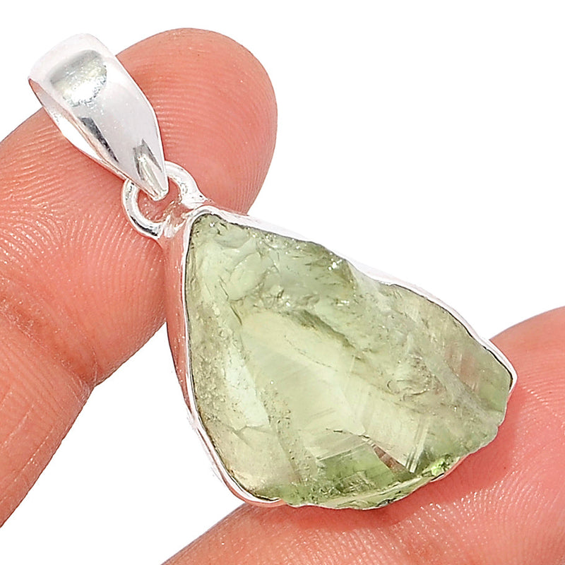 1.6" Green Amethyst Rough Pendants - GARP438