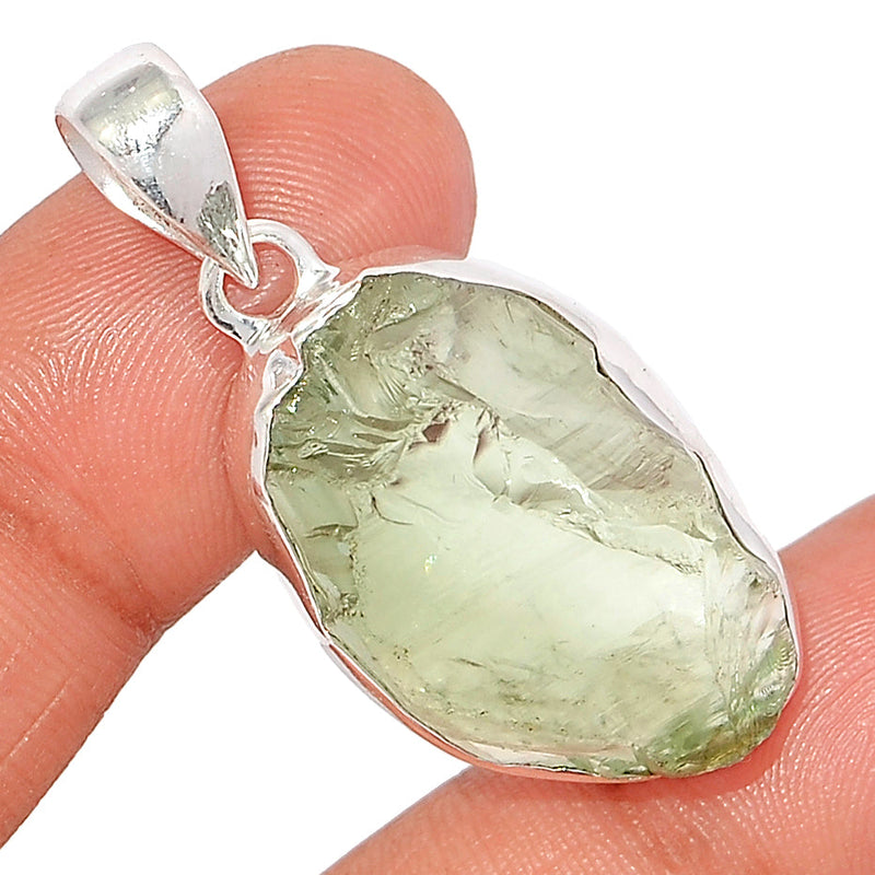 1.6" Green Amethyst Rough Pendants - GARP441