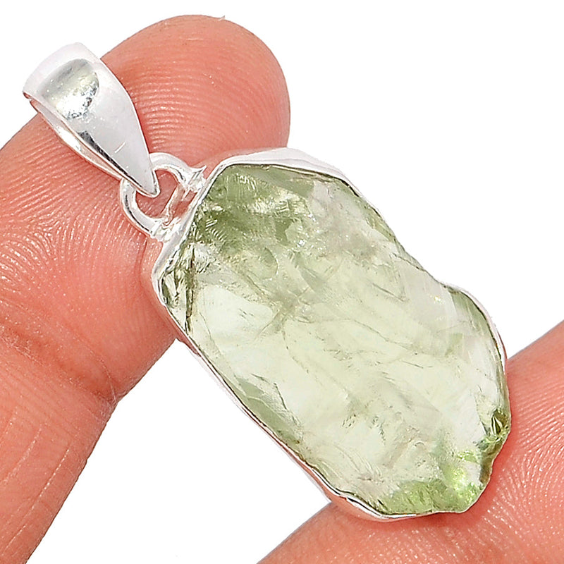 1.6" Green Amethyst Rough Pendants - GARP446