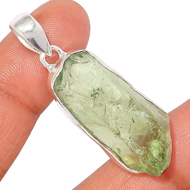 1.7" Green Amethyst Rough Pendants - GARP452